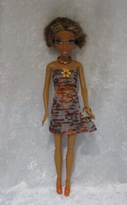 Handmade Clothes for 12” Fashion Dolls, Dress, Necklace, Purse Set #MSB28 - Picture 1 of 3