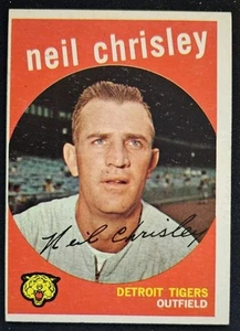 1959 Topps #189 Neil Chrisley Detroit Tigers - Picture 1 of 2