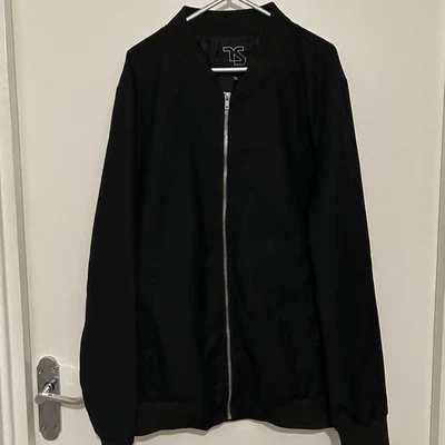 Chaqueta Bomber Negra Twisted Soul Talla XL Plateada Cremallera Para Hombre Foto 1 de 4