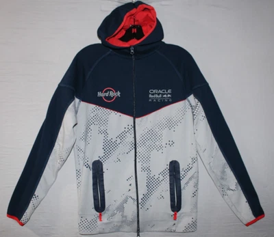 Sudadera con Capucha Hard Rock X Oracle Red Bull Racing Sport Cremallera Completa Azul Gris Mediana Foto 1 de 4