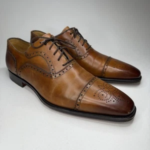 Magnanni Brogue Derby Medallion Shoes Mens Sz 13 Cap Toe Oxford Dress 13975 - Picture 1 of 20