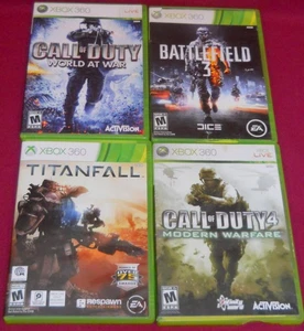 Xbox 360 Games Lot Bundle of 4 Call Of Duty, Titanfall, Battlefield 3 TESTED - Picture 1 of 2