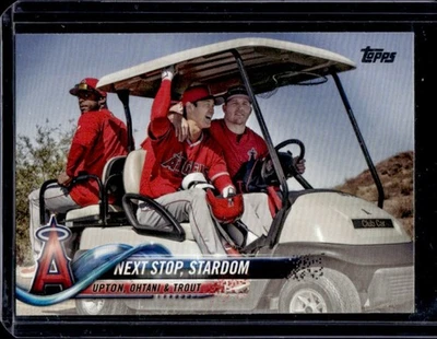 Карточка новичка 2018 Topps Update Next Stop Stardom Shohei Ohtani RC Майка Траута NoUS158 - Изображение 1 из 2