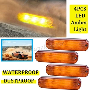 4pc LED AMBER Warning Light AR60250 For John Deere 4040 4430 4440 4455 4755 4955 - Picture 1 of 12