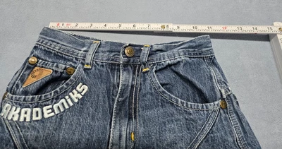 Akademiks Boys Size 6 Bermuda Long Light Denim Jean Shorts - Image 1 of 4