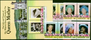 Union Island St Vincent 1985 Queen Mother Set of 9 V.F MNH - Picture 1 of 1