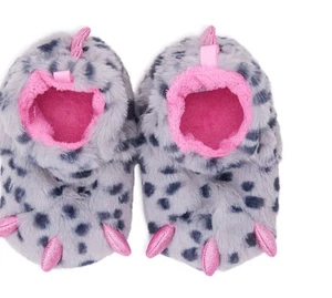 Wonder Nation Infant Unisex Claw Bootie Slippers - Grey, 2 - Picture 1 of 1