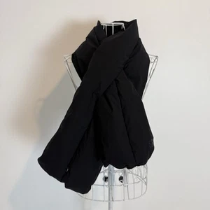 Banana Republic gefütterter durchziehender Schal schwarz versteckte Tasche 52”x8”  - Bild 1 von 8