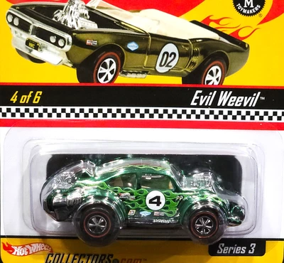 Hot Wheels Evil Weevil RLC Neo-Classics Red Line Club Car HWC 08942/10500 Green - Image 1 of 4