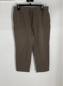Karen Scott Sport Womens Hunter Green Elastic Waist Activewear Track Pants Sz PL - Picture 1 of 6