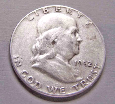 1952 Franklin Half Dollar - Image 1 of 2