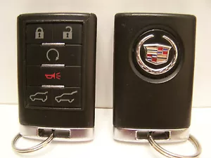 Gently Used Cadillac 6 Button Auto Start Smart Key Remote Keyless Entry Fob #2 - Picture 1 of 1
