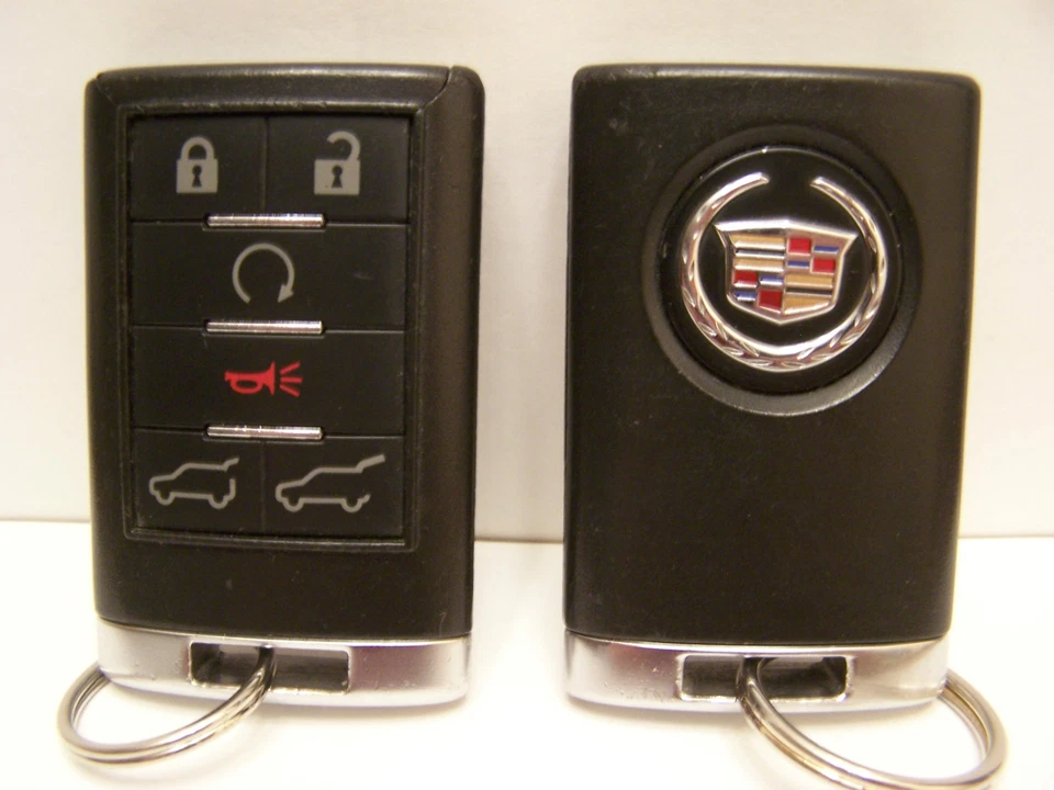 Gently Used Cadillac 6 Button Auto Start Smart Key Remote Keyless Entry Fob #2 - Image 1 of 1