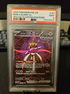 Iron Valiant ex 157/131 Prismatic Evolutions Holo PSA9 - Picture 1 of 2