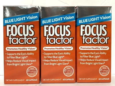 3x FACTOR DE ENFOQUE ~ VISIÓN DE LUZ AZUL Promueve una visión saludable con zeaxantina Foto 1 de 4