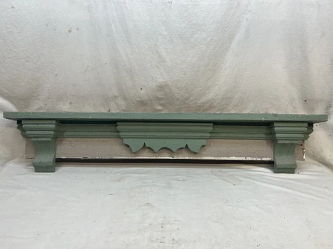 1880's Antique DOOR PEDIMENT Lintel Header VICTORIAN Style CORBELS And Crown Cover