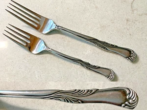 Lot 2 National ANDREA Dinner Fork and Salad Fork Stainless Japan - Picture 1 of 6