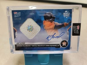 2021 Topps Now Jose Altuve Astros Auto Game Used Base Home Run #/49 T7607 - Picture 1 of 6