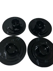 Mikasa Galleria Opus Black Calla Lily FK701 Dinnerware 20 Pieces 4 People Set - Picture 1 of 10