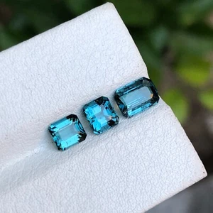 Lote de 2,30 quilates de piedras preciosas sueltas turmalina azul natural rara de afgano - Imagen 1 de 11