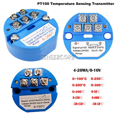 4-20MA 0-10V Temperature Sensor Transmitter Module PT100 Transmitter Module DE - Bild 1 von 4