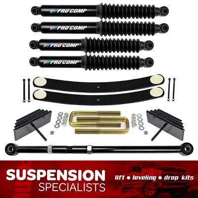 2" Full Lift Kit For Early 1999 Ford F250 F350 4X4 w/ Pro Comp Shocks Foto 1 de 4
