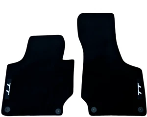 Front Car Floor Mats Velour For Audi TT Waterproof Carpet Auto Liners New 2pcs - Foto 1 di 7