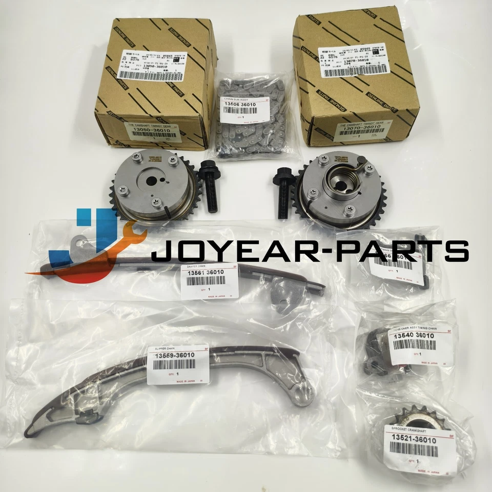 OEM Timing Chain Kit VVT for Toyota RAV4 Highlander Sienna Venza Camry 2.7 2.5 - Image 1 of 4