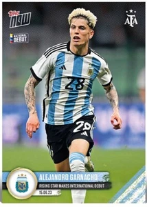 2023 Topps Now Soccer ALEJANDRO GARNACHO National Debut #2 ARGENTINA AFA - Bild 1 von 2