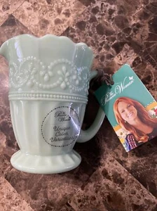The Pioneer Woman Timeless Beauty Jade Creamer- Pitcher Rare - Picture 1 of 5
