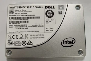 DELL Intel SSD DC S3710 Series 800GB SSDSC2BA800G4G 2.5 " SATA SSD 800G 0DPD14 - Picture 1 of 2