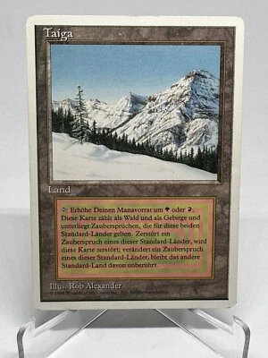 ***Taiga*** MTG LP German White Bordered Vintage Magic The Gathering - Image 1 of 2