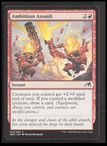 MTG Ambitious Assault 133 Common Kamigawa: Neon Dynasty Card CB-1-3-A-49 - Picture 1 of 7