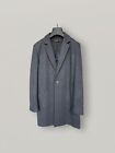 French Connection Men's Winter Melton Coat Dark Grey (Size Small) MINT