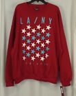 Small TONY HAWK Sweatshirt Mens LA NY STAR Red Garnet Pullover Fleece NEW