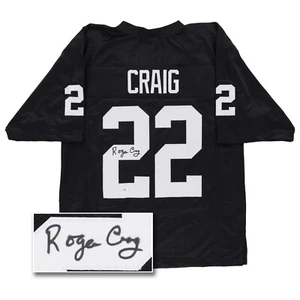 Roger Craig Signed Jersey (PSA COA) Oakland Raiders Custom Black Football - Picture 1 of 7