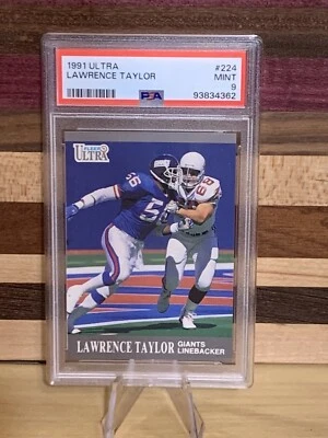 🔥 1991 Fleer Ultra Lawrence Taylor 224 New York Giants PSA 9 Mint Low Pop 14 🔥 - Image 1 of 2