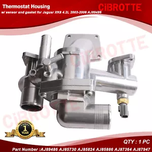 Thermostat Housing w/ sensor and gasket for Jaguar XK8 4.2L 2003-2006 AJ89486 - Picture 1 of 7