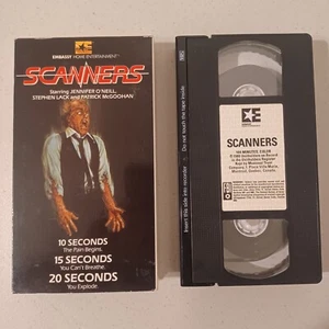 Vintage 1981 Scanners VHS Tape 1984 Embassy Video Edition CRONENBERG Horror - Picture 1 of 6