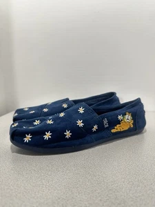 Scarpe Bobs By Skechers Garfield donna larghe 8,5 slip on blu navy fiori gatti - Foto 1 di 10
