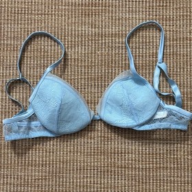 La Perla Sky Blue Lace Bra Size XS