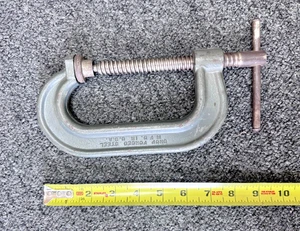WILTON C-CLAMP 4" MAX, No. 804, DROP FORGED STEEL, USA - Picture 1 of 4