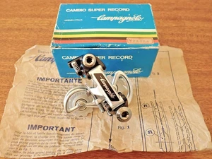 Campagnolo Super Record Schaltwerk späteres Modell mit grauen Riemenscheiben NOS in Box - Bild 1 von 10