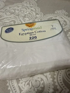 SPSRINGMAID EGYPTIAN COTTON BLEND TWIN SHEET SET   DEEP POCKETS   NEW IN PACKAGE - Picture 1 of 7