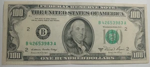 Series 1981A New York District 100 Dollar Bill (Crisp Uncirculated) - Picture 1 of 3