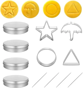 12 Pieces Stainless Steel Umbrella Cookie Cutters Biscuit Molds,Sugar Candy M... - Picture 1 of 12