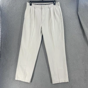 Polo Ralph Lauren Chino Pants Mens 36 x32 Beige Pleated Front Classic Fit - Picture 1 of 11