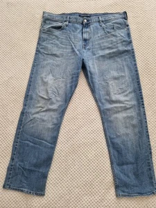 Calvin Klein Mens Jeans Straight Cut Light Blue Denim Jeans W40 L30 - Picture 1 of 11