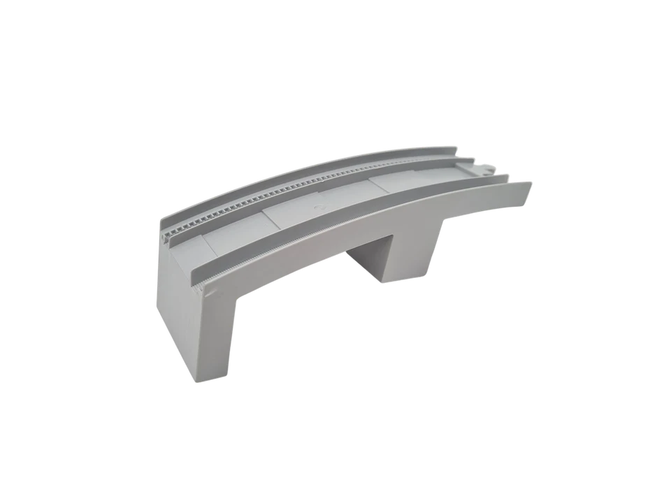 Lego® Duplo TRAIN Tracks GREY (LBG) Track Bridge Middle Section, Half Arch - Image 1 of 1