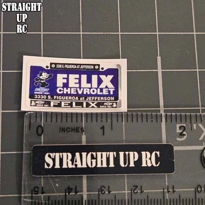 Matrícula Chevrolet Lowrider FELIX personalizada escala 1:10 Foto 1 de 4